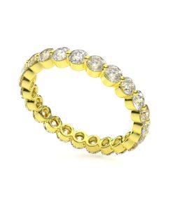 แหวนเพชรแท้ Lab Grown Diamond ผู้หญิง เพชรรอบนิ้ว ไซส์ 8 ตังค์ ทรงหนามเตยเดี่ยว น่ารัก มินิมอล (1RG114)