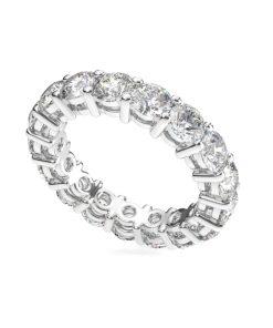 แหวนเพชรแท้ Lab Grown Diamond ผู้หญิง เพชรรอบนิ้ว ไซส์ 25 ตังค์ ทรงหนามเตย คลาสสิค แบบขายดี (1RG117)