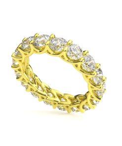 แหวนเพชรแท้ Lab Grown Diamond ผู้หญิง เพชรรอบนิ้ว ไซส์ 25 ตังค์ ทรงลวดถัก โมเดิร์น สไตล์เมืองนอก (1RG118)