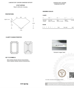 เพชรแท้ Lab Grown Diamond 1.00 กะรัต น้ำ 100 เกรด VVS2 EX EX N พร้อมเซอร์ IGI (1CER1185)