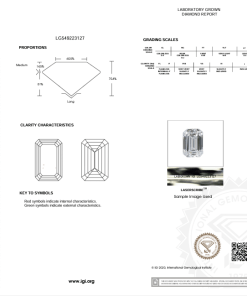 เพชรแท้ Lab Grown Diamond 1.00 กะรัต น้ำ 98 เกรด VS2 EX EX N พร้อมเซอร์ IGI (1CER1326)