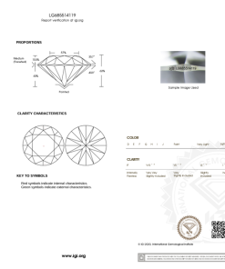 เพชรแท้ Lab Grown Diamond 1.00 กะรัต น้ำ 100 เกรด VVS2 ID EX EX N พร้อมเซอร์ IGI (1CER1399)