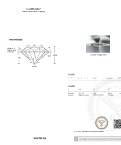 เพชรแท้ Lab Grown Diamond 3.07 กะรัต น้ำ 98 เกรด VS2 ID EX EX N พร้อมเซอร์ IGI (1CER1368)