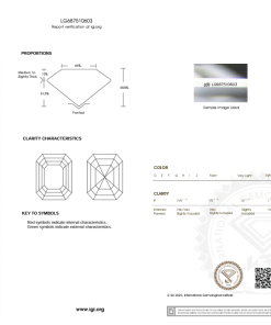 เพชรแท้ Lab Grown Diamond 1.00 กะรัต น้ำ 100 เกรด VVS2 EX EX N พร้อมเซอร์ IGI (1CER1329)