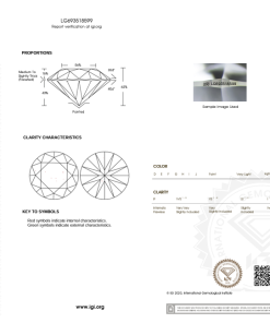 เพชรแท้ Lab Grown Diamond 3.00 กะรัต น้ำ 98 เกรด VS2 ID EX EX N พร้อมเซอร์ IGI (1CER1370)
