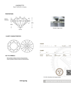 เพชรแท้ Lab Grown Diamond 2.00 กะรัต น้ำ 100 เกรด VS2 ID EX EX N พร้อมเซอร์ IGI (1CER1381)