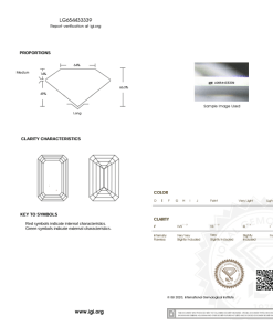 เพชรแท้ Lab Grown Diamond 3.08 กะรัต น้ำ 100 เกรด VS2 EX EX N พร้อมเซอร์ IGI (1CER1425)