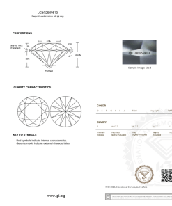 เพชรแท้ Lab Grown Diamond 1.50 กะรัต น้ำ 100 เกรด VVS2 EX EX EX N พร้อมเซอร์ IGI (1CER1446)