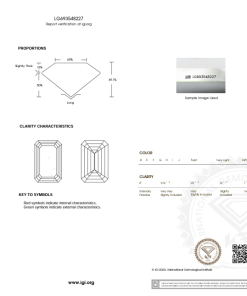เพชรแท้ Lab Grown Diamond 2.00 กะรัต น้ำ 100 เกรด VS2 EX EX N พร้อมเซอร์ IGI (1CER1427)