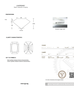 เพชรแท้ Lab Grown Diamond 1.06 กะรัต น้ำ 100 เกรด VVS2 EX EX N พร้อมเซอร์ IGI (1CER1439)