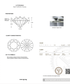 เพชรแท้ Lab Grown Diamond 3.03 กะรัต น้ำ 100 เกรด VS2 ID EX EX N พร้อมเซอร์ IGI (1CER1442)