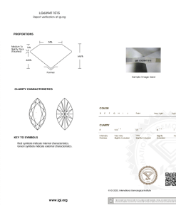 เพชรแท้ Lab Grown Diamond 1.16 กะรัต น้ำ 98 เกรด VS2 EX EX N พร้อมเซอร์ IGI (1CER1481)