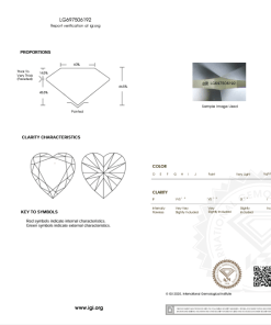 เพชรแท้ Lab Grown Diamond 3.00 กะรัต น้ำ 100 เกรด VS1 EX EX N พร้อมเซอร์ IGI (1CER1482)