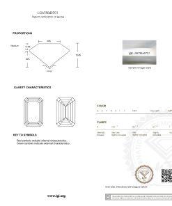 เพชรแท้ Lab Grown Diamond 2.01 กะรัต น้ำ 98 เกรด VS2 EX EX N พร้อมเซอร์ IGI (1CER1566)