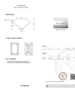 เพชรแท้ Lab Grown Diamond 1.01 กะรัต น้ำ 100 เกรด VVS2 EX EX N พร้อมเซอร์ IGI (1CER1569)