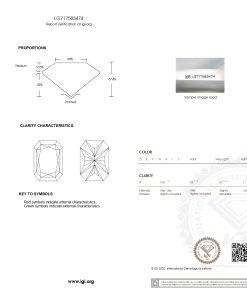 เพชรแท้ Lab Grown Diamond 1.00 กะรัต น้ำ 100 เกรด VVS2 EX EX N พร้อมเซอร์ IGI (1CER1565)