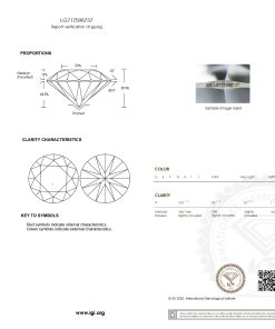 เพชรแท้ Lab Grown Diamond 3.01 กะรัต น้ำ 98 เกรด VS2 ID EX EX N พร้อมเซอร์ IGI (1CER1646)