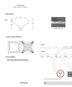 เพชรแท้ Lab Grown Diamond 1.00 กะรัต น้ำ 100 เกรด VVS2 EX EX N พร้อมเซอร์ IGI (1CER1656)