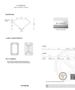 เพชรแท้ Lab Grown Diamond 3.01 กะรัต น้ำ 100 เกรด VS2 EX EX N พร้อมเซอร์ IGI (1CER1627)