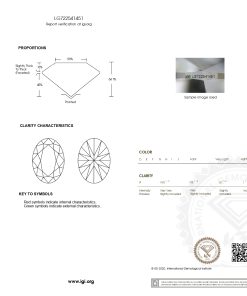 เพชรแท้ Lab Grown Diamond 3.00 กะรัต น้ำ 100 เกรด VVS2 EX EX N พร้อมเซอร์ IGI (1CER1641)