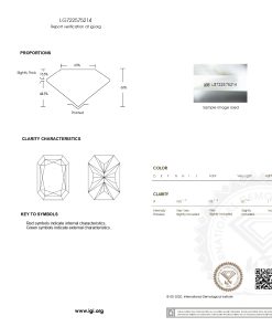 เพชรแท้ Lab Grown Diamond 3.02 กะรัต น้ำ 100 เกรด VS1 EX EX N พร้อมเซอร์ IGI (1CER1625)