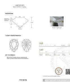 เพชรแท้ Lab Grown Diamond 3.02 กะรัต น้ำ 98 เกรด VS2 EX EX N พร้อมเซอร์ IGI (1CER1658)