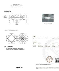 เพชรแท้ Lab Grown Diamond 2.02 กะรัต น้ำ 100 เกรด VS2 ID EX EX N พร้อมเซอร์ IGI (1CER1671)