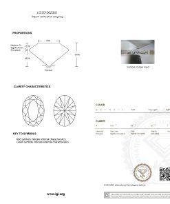 เพชรแท้ Lab Grown Diamond 3.52 กะรัต น้ำ 99 เกรด VVS2 EX EX N พร้อมเซอร์ IGI (1CER1722N)