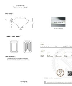 เพชรแท้ Lab Grown Diamond 1.02 กะรัต น้ำ 100 เกรด VVS1 EX EX N พร้อมเซอร์ IGI (1CER1740)