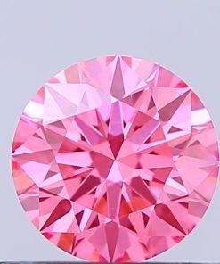 เพชรแท้ Lab Grown Diamond 0.52 กะรัต น้ำ PINK เกรด VVS2 ID EX EX SL พร้อมเซอร์ IGI (1CER1864)