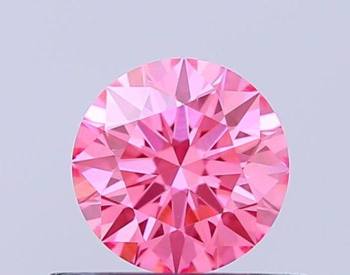 เพชรแท้ Lab Grown Diamond 0.52 กะรัต น้ำ PINK เกรด VVS2 ID EX EX SL พร้อมเซอร์ IGI (1CER1864)