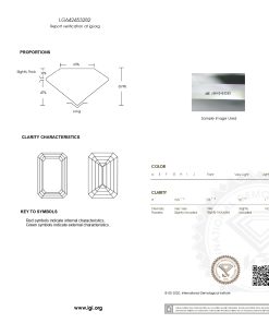 เพชรแท้ Lab Grown Diamond 1.01 กะรัต น้ำ 99 เกรด IF EX EX N พร้อมเซอร์ IGI (1CER1779N)