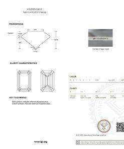 เพชรแท้ Lab Grown Diamond 1.55 กะรัต น้ำ 100 เกรด VS1 EX EX N พร้อมเซอร์ IGI (1CER1844N)