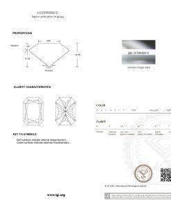 เพชรแท้ Lab Grown Diamond 3.09 กะรัต น้ำ 100 เกรด VVS2 EX EX N พร้อมเซอร์ IGI (1CER1988)