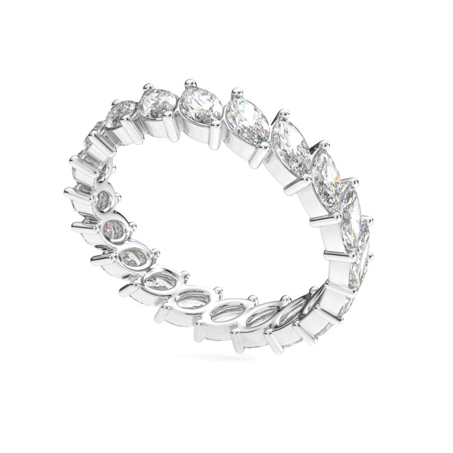 แหวนเพชรแท้ Lab Grown Diamond ผู้หญิง เพชรรอบนิ้ว 10 ตังค์ มาคี Eternity (1RG119)