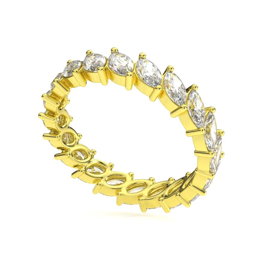 แหวนเพชรแท้ Lab Grown Diamond ผู้หญิง เพชรรอบนิ้ว 10 ตังค์ มาคี Eternity (1RG119)