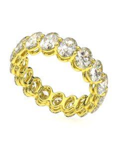แหวนเพชรแท้ Lab Grown Diamond ผู้หญิง เพชรรอบนิ้ว 30 ตังค์ โอวอล Eternity (1RG123)