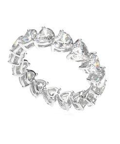 แหวนเพชรแท้ Lab Grown Diamond ผู้หญิง เพชรรอบนิ้ว 30 ตังค์ หัวใจ Eternity (1RG126)