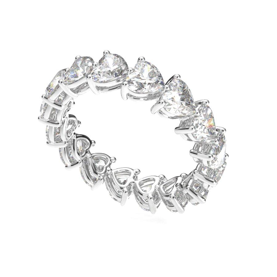แหวนเพชรแท้ Lab Grown Diamond ผู้หญิง เพชรรอบนิ้ว 30 ตังค์ หัวใจ Eternity (1RG126)