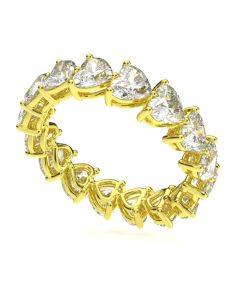 แหวนเพชรแท้ Lab Grown Diamond ผู้หญิง เพชรรอบนิ้ว 30 ตังค์ หัวใจ Eternity (1RG126)