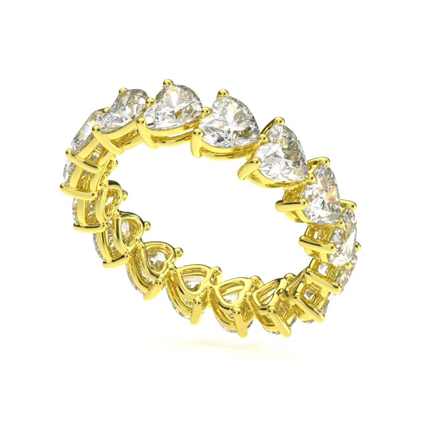 แหวนเพชรแท้ Lab Grown Diamond ผู้หญิง เพชรรอบนิ้ว 30 ตังค์ หัวใจ Eternity (1RG126)