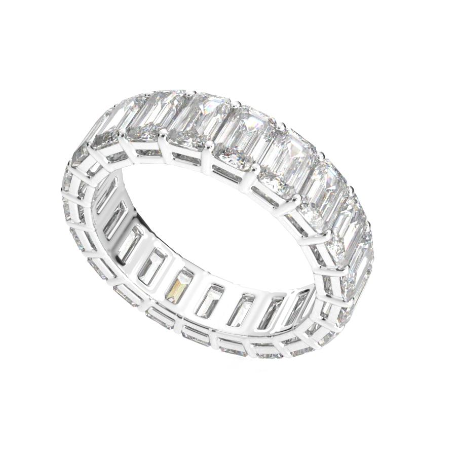 แหวนเพชรแท้ Lab Grown Diamond ผู้หญิง เพชรรอบนิ้ว 30 ตังค์ เอเมอรอล Eternity (1RG130)