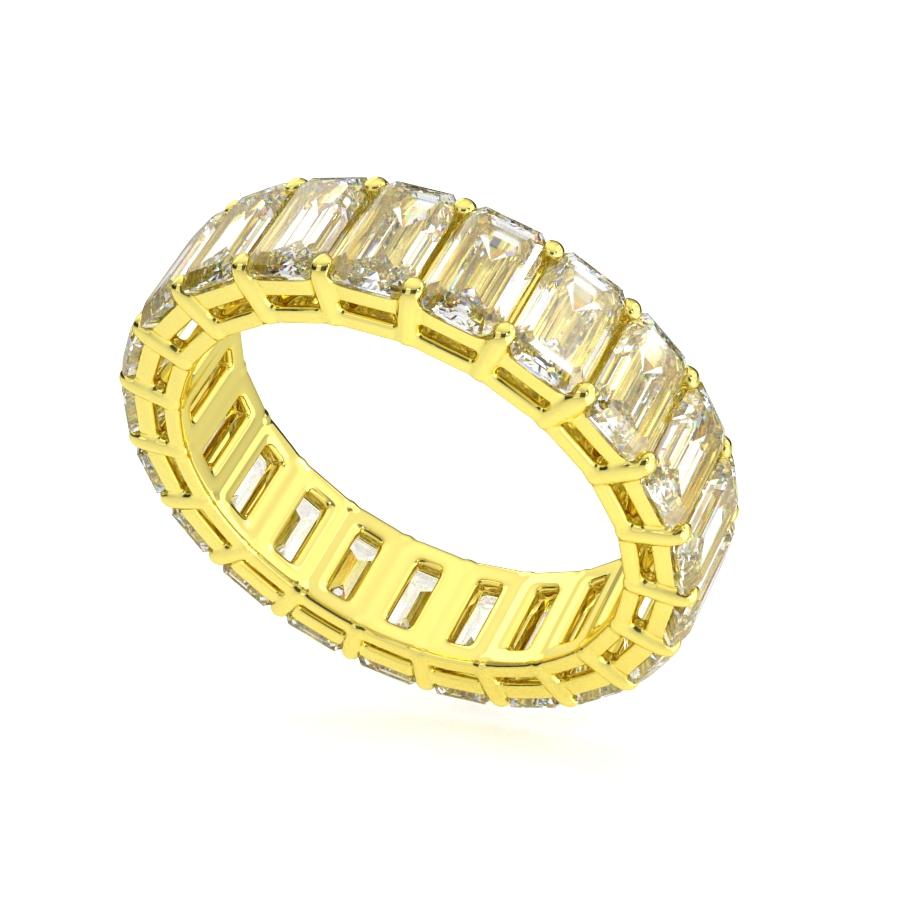 แหวนเพชรแท้ Lab Grown Diamond ผู้หญิง เพชรรอบนิ้ว 30 ตังค์ เอเมอรอล Eternity (1RG130)