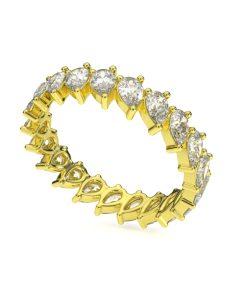 แหวนเพชรแท้ Lab Grown Diamond ผู้หญิง เพชรรอบนิ้ว 10 ตังค์ หยดน้ำ Eternity (1RG133)