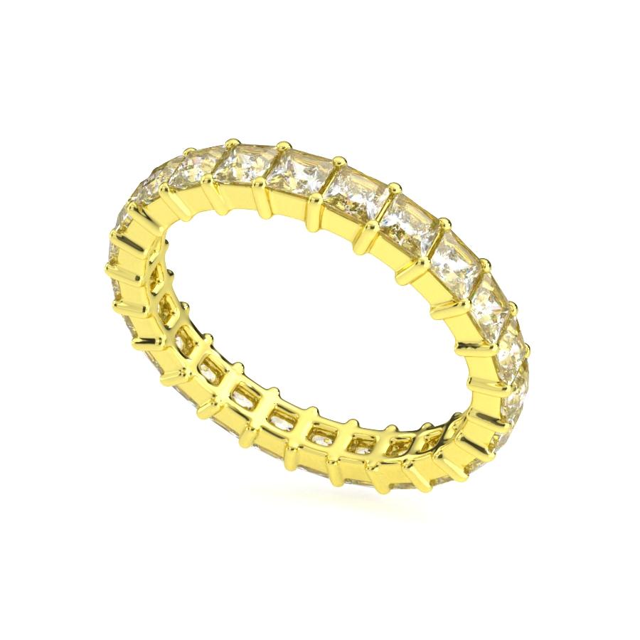 แหวนเพชรแท้ Lab Grown Diamond ผู้หญิง เพชรรอบนิ้ว 10 ตังค์ ปริ๊นเซส Eternity (1RG137)