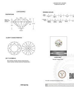 เพชรแท้ Lab Grown Diamond 1.20 กะรัต น้ำ 98 เกรด VS2 ID EX EX N พร้อมเซอร์ IGI (1CER2010)