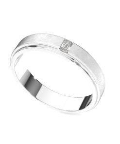 แหวน ผู้ชาย เอเมอรอลคัท 8 ตังค์ ตัวเรือนพ่นทราย เนื้อแหวนตัน (1RG143)