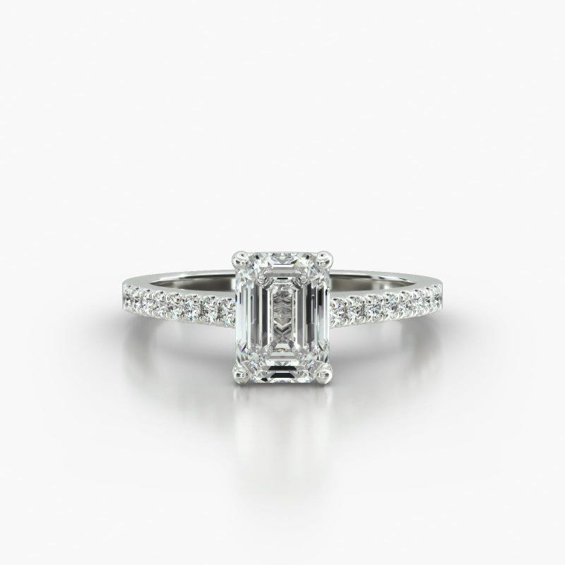 EMERALD OR RADIANT CATHEDRAL CLASSIC BASKET - A