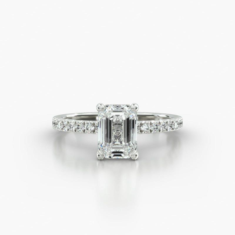 EMERALD OR RADIANT MACRO PAVE SURPRISE DIAMOND - A