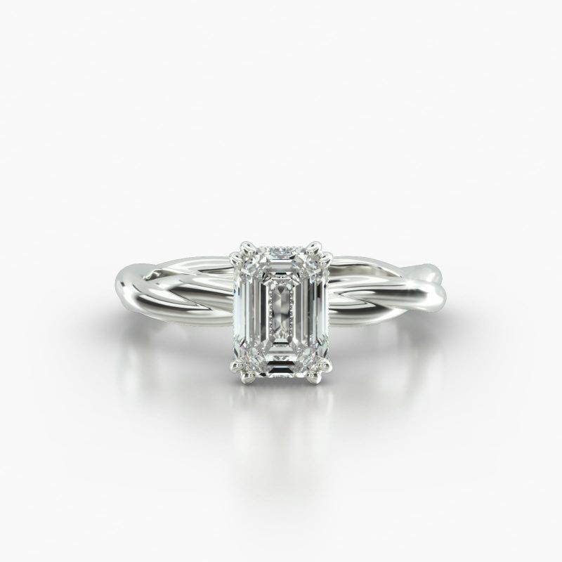 EMERALD OR RADIANT TWIST VINTAGE BASKET - A